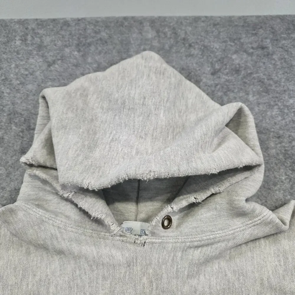 Vintage 90s Champion Reverse Weave‎ Hoodie Mens 2XL Gray Williston College USA